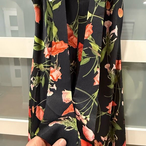 Ted Baker NWT size 4 Cowl Neck Black Floral Slip Midi Maxi Dress sleeveless - Picture 10 of 14